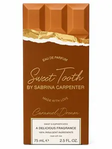 Sabrina Carpenter Sweet Tooth Caramel Dream Eau de Parfum 75ml – Long Lasting Sweet Perfume with Caramel, Vanilla Blossom, Amber and Chocolate