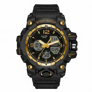 Men's Digital Sport Watch Water-Resistant Wristwatchwith Dual Display for Outdoor Fitness Activities & ActiveLifestyles,Christmas gift