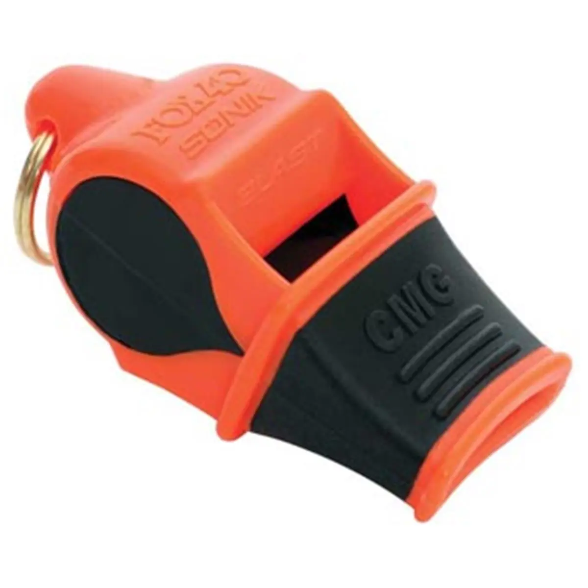 Sonik Whistle for Fishing and Outdoor Recreation, Blast CMG, Extremely Loud 120 dB, Easy to Blow, Orange and Black