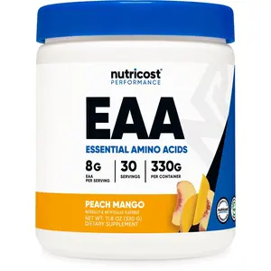Nutricost Essential Amino Acids (EAA) Powder - 30 Servings, Peach Mango Flavor