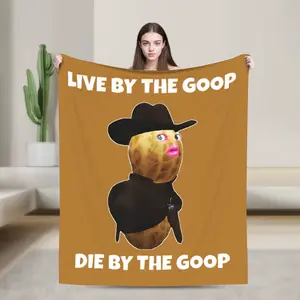 The Burnt Peanut Funny GOOP Mr. Peanut Bungulator Blanket Super Soft Fluffy Plush Throw Blanket For Girls Boys Flannel Bedspread