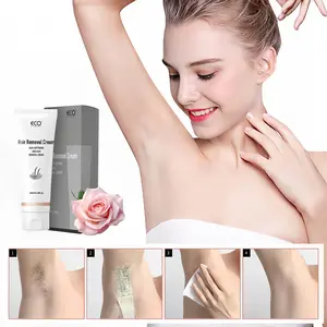 Eco Finest Bikini Gel for Women & Men Epilator Cream 100ml 3.38fl oz for All Skin Types Hair Softening & Removal Cream Mild Hair Removal No Black Spots