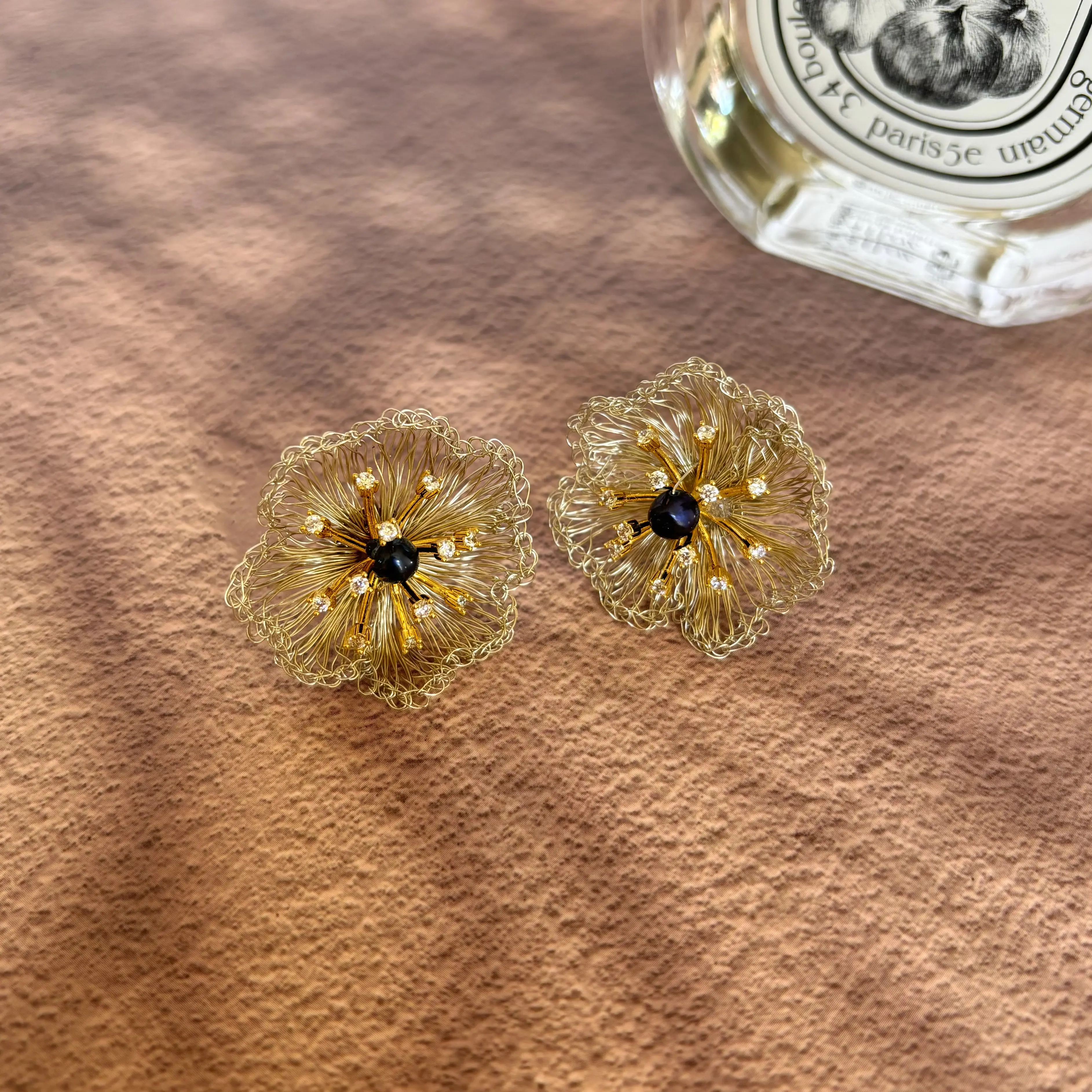 Handmade Flower Earrings – Elegant Statement Jewelry