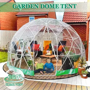 Garden Dome Bubble Tent House Outdoor 12 FT, Weatherproof Greenhouse Bubble Tent, Transparent Garden Dome House for Backyard, Party