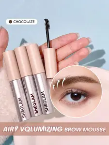 SHEGLAM Airy Tinted Brow Mousse – Chocolate, Volumizing Eyebrow Gel, Natural Full Brows, Long-Lasting Lightweight Finish