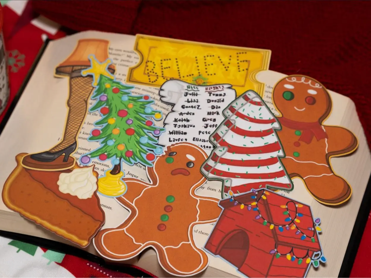 Holiday Bookmarks: Soft Touch Laminated Bookmarks | Christmas Gifts
