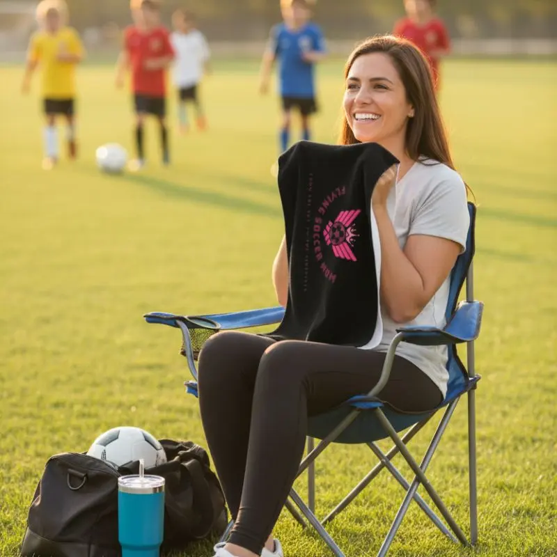 Soccer Mom Towel – Sweat, Sideline & Everyday Use