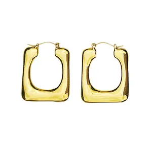 Rectangle Hoop Earrings