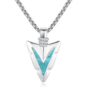 Arrowhead Necklace 925 Sterling Silver Arrow Pendant Necklace Jewelry Gifts for Men Women