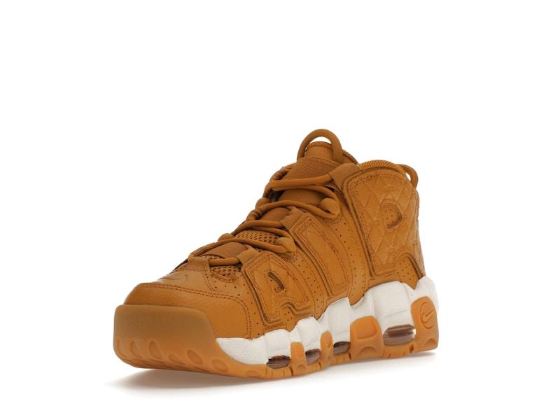 Nike Women's Air More Uptempo Quilted Wheat Gum Light Brown Basketball Shoes, from StockX