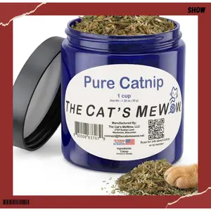 The Cat's MeWow 100% Pure Catnip – North American Grown – Strong Aroma for Play & Enrichment – Resealable Freshness Jar – Veteran-Owned Brand(Costume Sets)