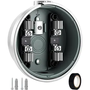 100 Amp 4-Jaw Meter Base Meter Socket 240V Single Phase 3-Wire with Horn Bypass Compatible with Overhead or Underground Service Installation