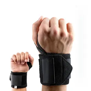 Weightlifting Wrist Wraps for Men & Women, Heavy Duty Elastic Gym Straps with Thumb Loops for Deadlifts, Bench Press, Strength Training, Cross Training and Fitness Workouts, Includes 1 Bonus Sports Headband Posture Correction Back Support
