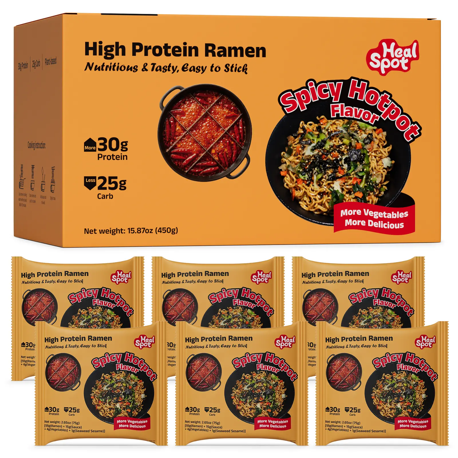 6-Pack Hotpot flavor Ramen