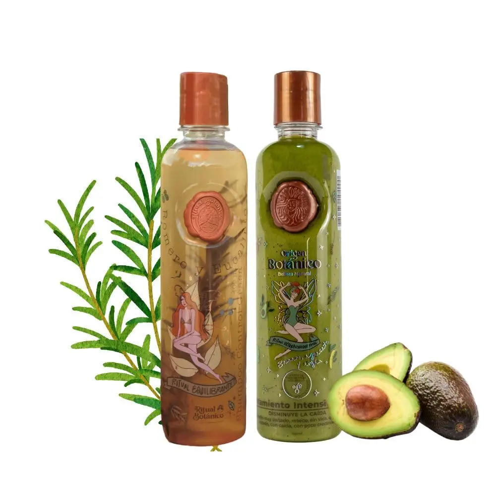 Origen Botánico Plex Hair Care Duo – Nourishing Shampoo & Intensive Hair Treatment for Dry & Damaged Hair