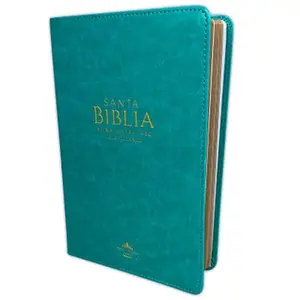 Biblia Letra Grande 12 puntos para Mujer RV1960 imit piel turquesa