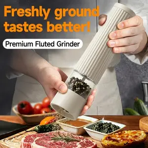 Precision Spice Grinder, Sea Salt & Pepper Grinder for Home Kitchen, Adjustable Coarse/Fine Grind