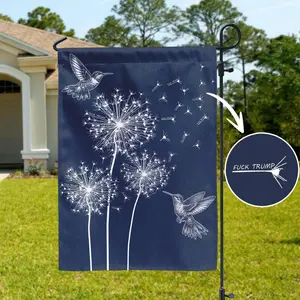 Subtle Floral Fck Trump Flag Garden Anti Trump Flag Fdt Flag Resist Flag Protest Flag Hate Trump Flag Decor Anti Republican Flag