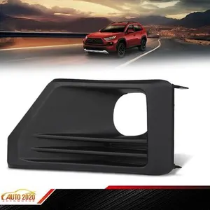 TO1038226 Fog Light Bezel Black Front Left Driver Side Fit For 19-23 Toyota RAV4