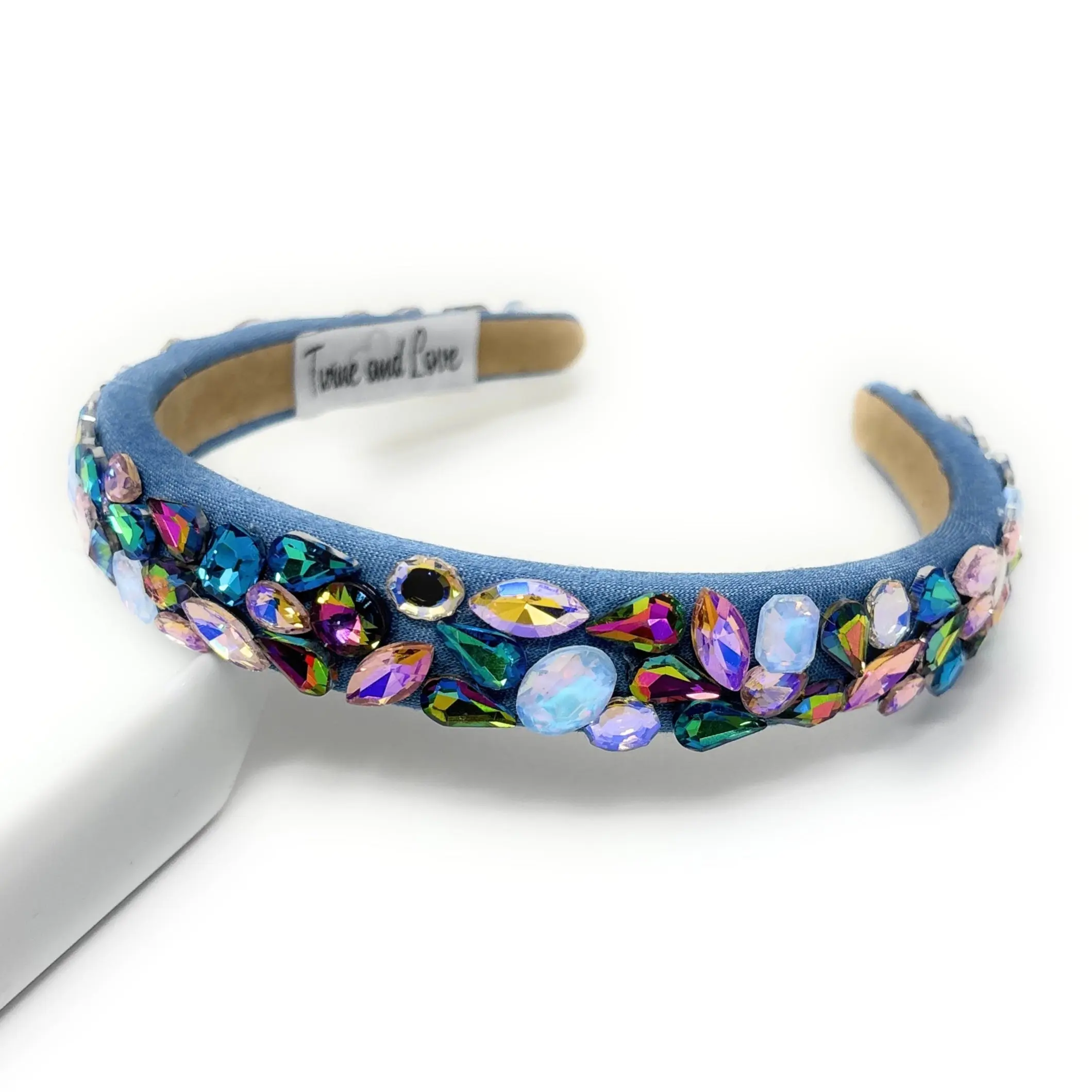 Maggie Blue Embellished Baroque Headband