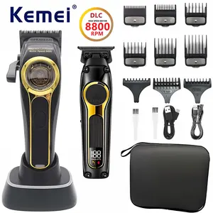 Electric Hair Clipper Set, 1 Box Professional Hair Trimmer & Accessories, Hair Trimmer for Barber Shop & Home Use, Men's Grooming Kit, Hair Cutting Machines
