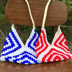 Crochet granny Square handbags.