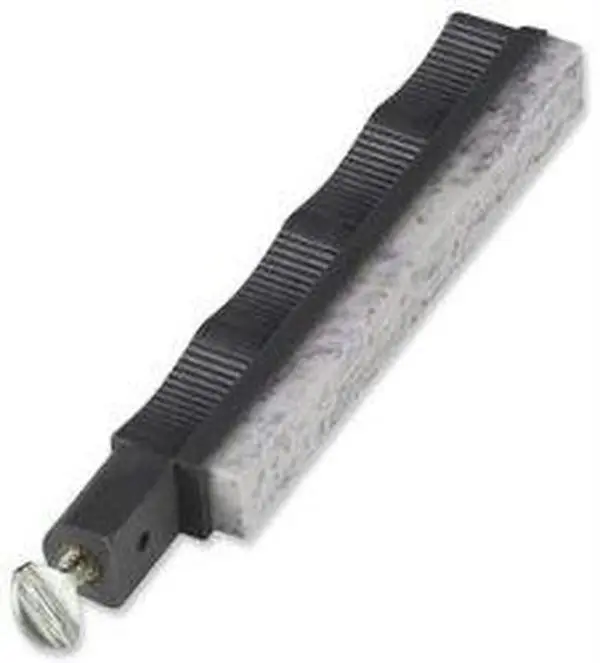 Lansky S0300 Natural Soft Arkansas Sharpening Stone with Gray Holder - Quick Sharpen Tool for Kitchen Knives, Kitchen Use