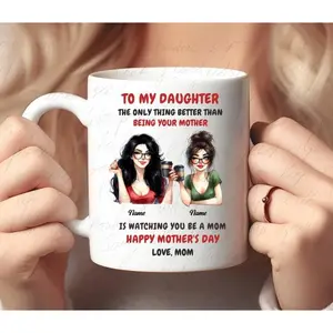 personalized mother daughter mug Wrap11oz  15oz mother daughter Mug Sublimation Designto my daughter mug png daughter gift from mum
