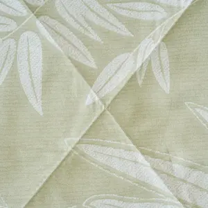 Refreshing Matcha Leaf Print Summer Quilt, Air Conditioning Blanket, Breathable Thin Bedding, Nordic Style