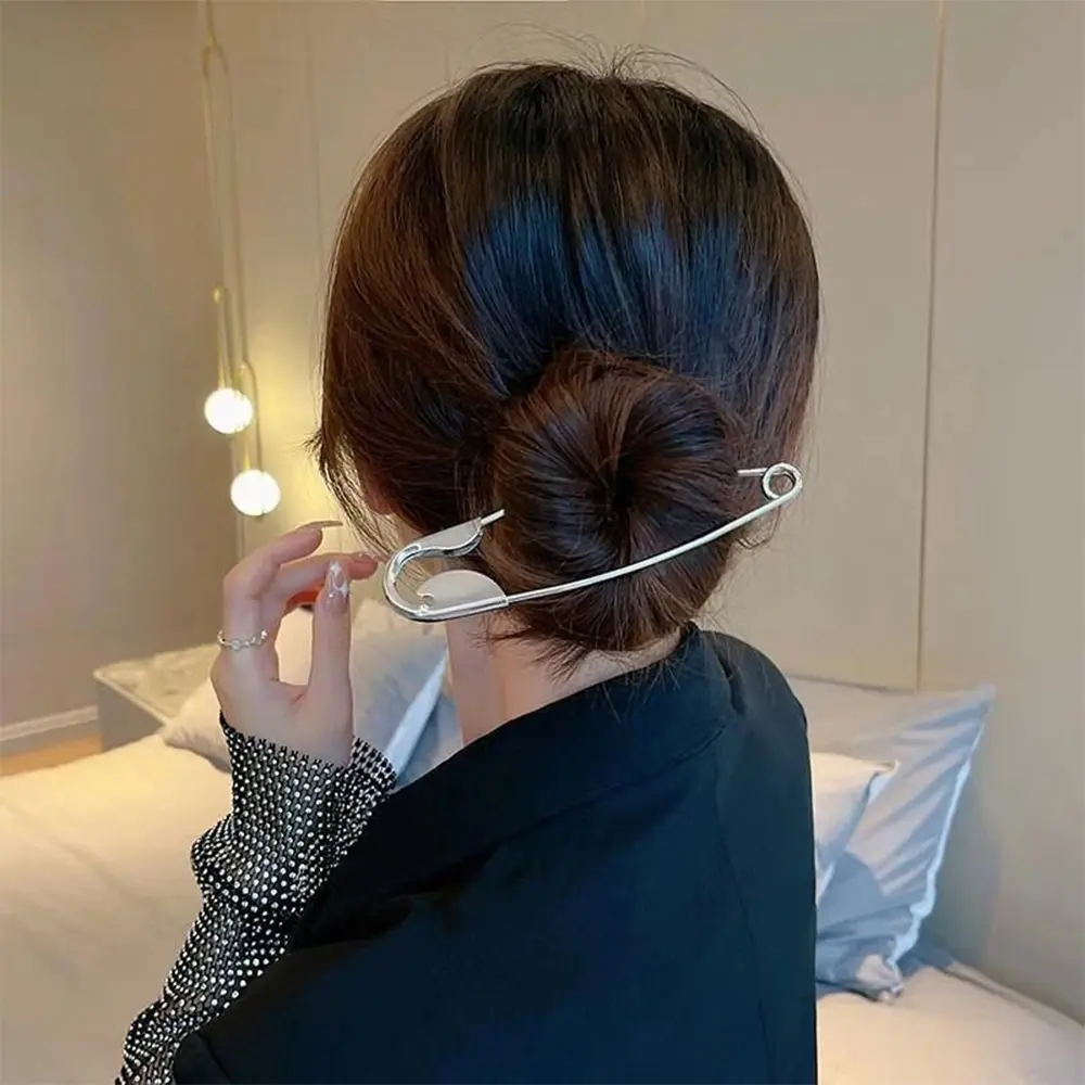 3Pcs Large Silver Metal Hair Clamps, Full Back Coverage Design, Strong Gentle Hold Hair Accessories, Durable & Lightweight Styling Clips for Thick Hair,headbands for women,headbands
