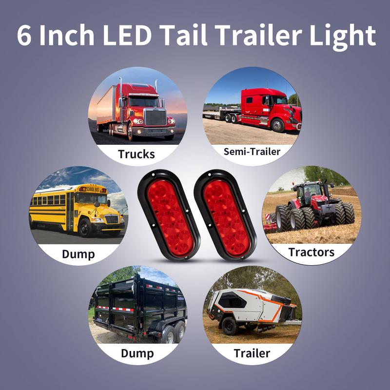 RUNHWEE 6" Oval LED tail lamp