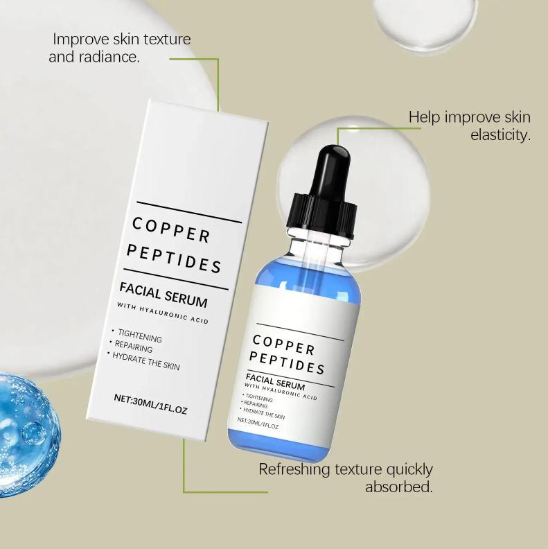 ghk cu for scars Asterwood GHK-Cu Copper Peptide Serum Anti Aging Barrier Repair Fades Acne Scars