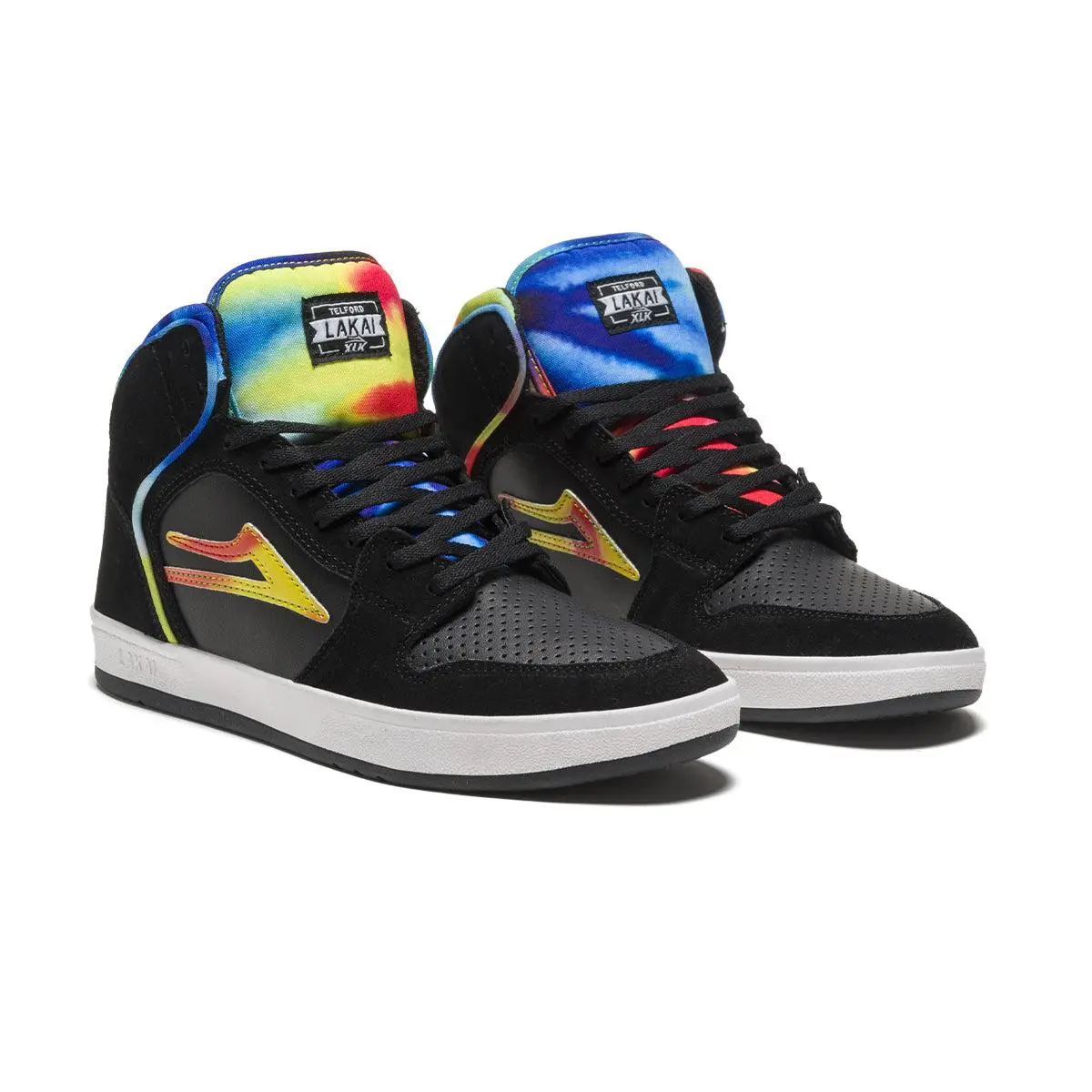 Lakai Skateboard Shoes Telford Black Tie Dye