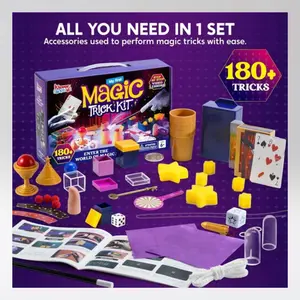 Klever Kits 180+ Magic Set for Kids 6+, Magic Trick Kit with Step-by-Step Video Lessons, Ideal Magic Toys Birthday Christmas Gift for Young Magicians