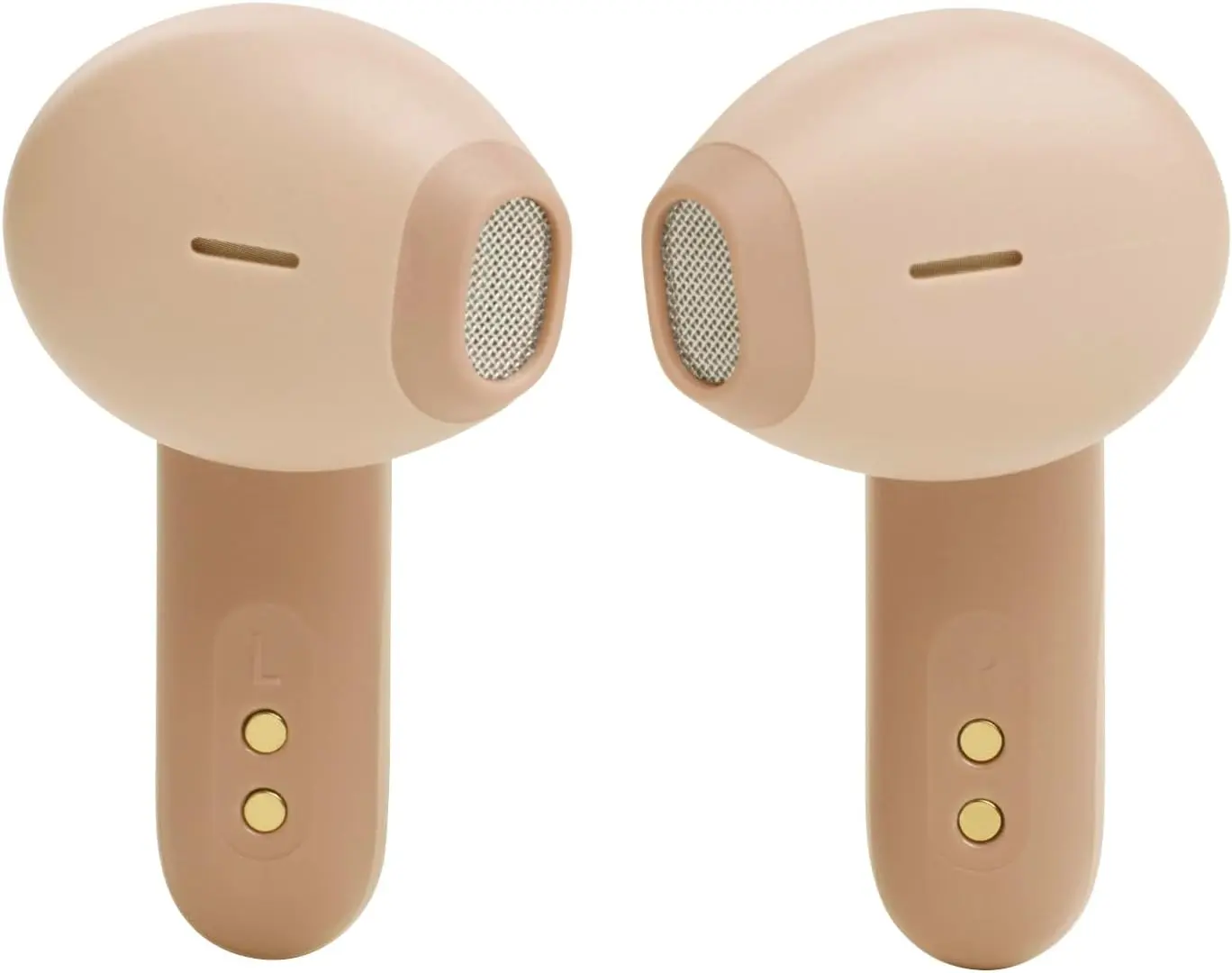 Vibe Flex Wireless Bluetooth In-Ear Earbuds - Beige, Dual Mic for Clear Calls, Water-Resistant, Fast Charging, Universal Device Compatibility, Charging Station Support