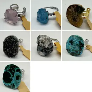 [No.709-715 Tray #23] Unique Handmade Crystal Ring