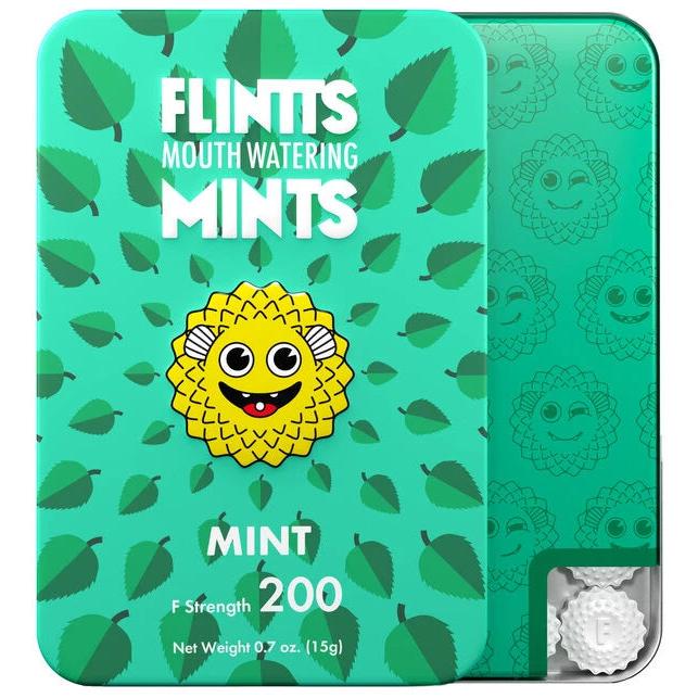 Flintts Super Strong Mints - Super-Strong, Saliva-Stimulating Mints, Mint Flavor