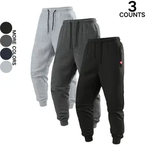 Men's Jogger Pants Sports Sweatpants with Cuffs Drawstring Casual Trousers Versatile Loose Long Pants for Spring and Autumn Available in Multiple Colors