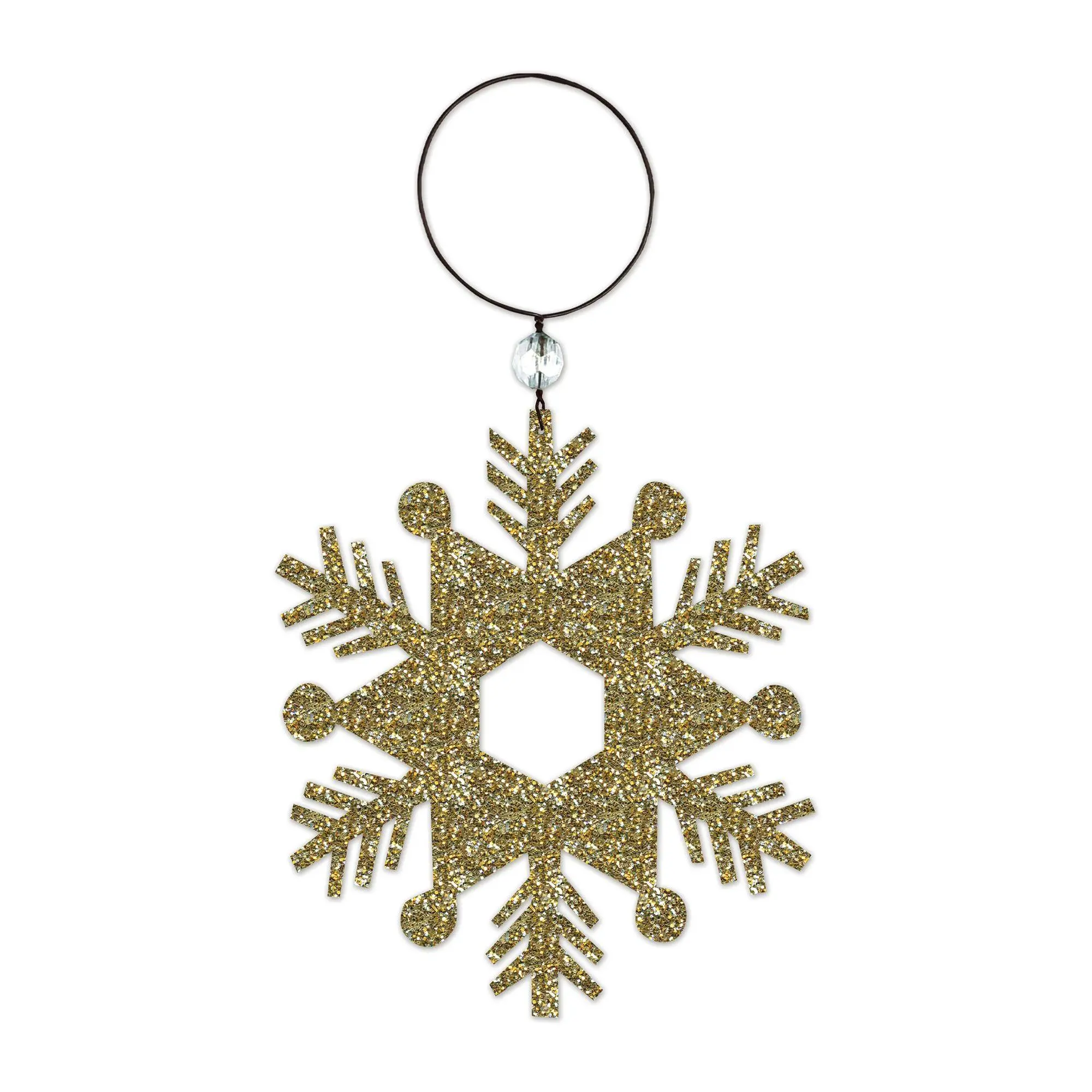 Sunset Vista Designs s/4 Gold Snowflake Ornament
