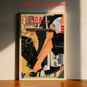 1 PC, wall art, vintage poster, Fleabag canvas poster, wall art decoration, home decoration, bedroom decoration, living room decoration, unframed, Lightweight, Unframed Art Print
