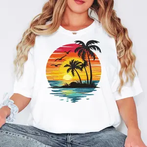 Shirt Comfort Colors Sunset Beach Shirt brings a comfortable feel and a gentle style.