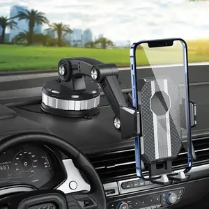 Universal Car Phone Holder with 360° Extendable Rotation Adjustment Multi-Function Suction Cup Navigation Mount Suitable for Cars, Trucks, and Construction Vehicles Car Phone Stand Cell Phone Mount
