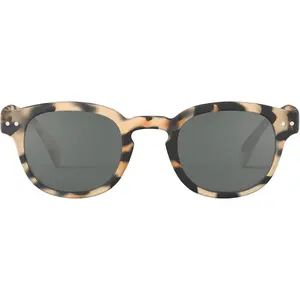 SUN #C Sunglasses Men & Women - Pantos with Biobased Frame, Anti-Scratch Grey Lenses,  UV Category 3 Protection