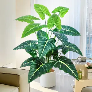 60-132 cm (51.9 inches) Artificial Green Calla Lily, Calla Lily Leaves, Monstera Leaves, Lynx Leaves, Faux Plant Decoration for Holidays, Home, and Office, Artificial Plants