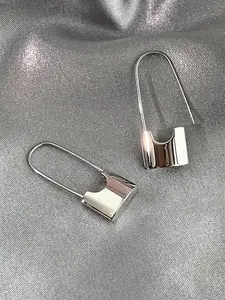 Elegant Simple Geometric Design Hoop Earrings, Statement Minimalist Hoops, Fashionable Jewelry Accessories for Party, Daily Clothing Decor, Trendy All-match & Exquisite Jewelry for Birthday Gift, Elegant Minimalist Earrings