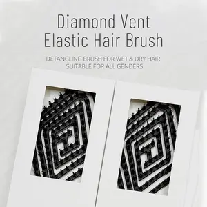 Diamond Air Cushion Comb | Anti-Tangle Hair Brush for Wet & Dry Use | Unisex Design | Perfect for Straight, Curly, Thick & Coarse Hair
