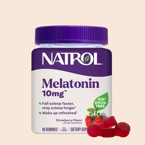 Natrol Melatonin Gummies, Sleep Support for Adults, Melatonin 10 mg, 140 Strawberry-Flavored, Up to 70 Days