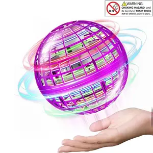 Ufo Floating Ball Toy, LED Remote Control Flying Ball, Level Indicator Boomerang Fly Ball, Interactive Toy for Adults and Kids, Birthday Gift