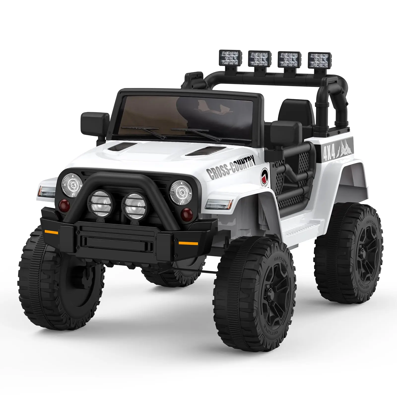 GARVEE Electric Ride-on Truck for 3-6 Year Olds - Personalized Riding Toy with Remote Control, USB Music Player, LED Lights, Spring Suspension, Customizable Stickers, Pink Design, Safe Gift, Ride On Wheels