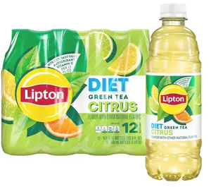 Lipton Diet Green Tea Citrus, 16.9 Fl Oz Bottles (Pack of 12)